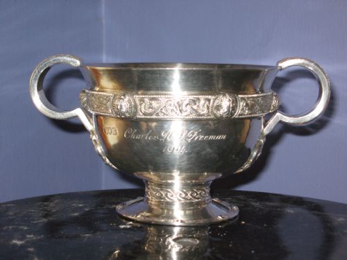 irish celtic design silver cup - CATEGORY: ANTIQUE SILVER - DATED 1910