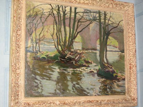 OIL RIVER SCENE BY GLADYS VASEY - ADDITIONAL PHOTO 1