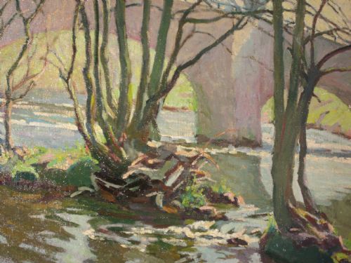OIL RIVER SCENE BY GLADYS VASEY - ADDITIONAL PHOTO 3