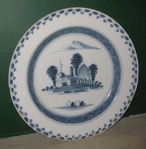 EIGHTEENTH CENTURY ENGLISH DELFT CHARGER - ADDITIONAL PHOTO 1