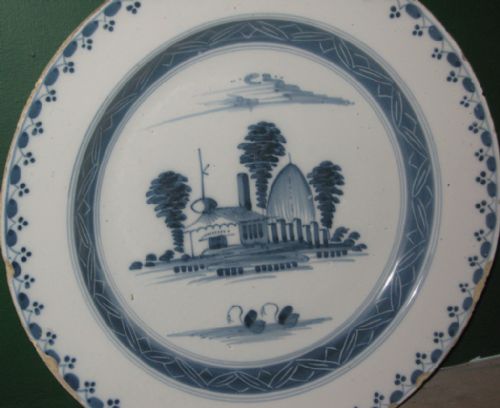 EIGHTEENTH CENTURY ENGLISH DELFT CHARGER - ADDITIONAL PHOTO 2