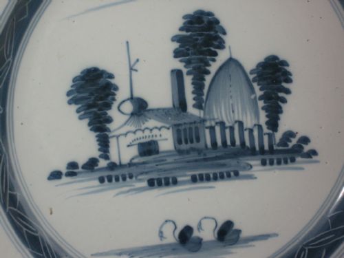 EIGHTEENTH CENTURY ENGLISH DELFT CHARGER - ADDITIONAL PHOTO 3