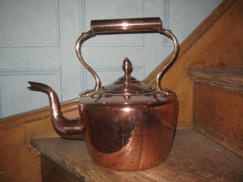 unusual oversize copper kettle - CATEGORY: ANTIQUE METAL - DATED 1850