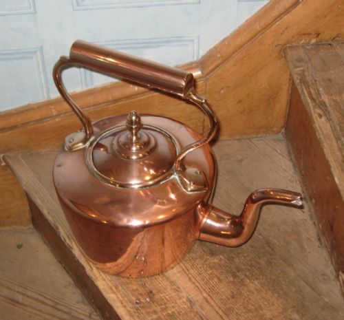 UNUSUAL OVERSIZE COPPER KETTLE - ADDITIONAL PHOTO 3