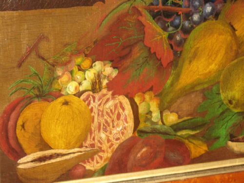NAIVE VICTORIAN OIL STILL LIFE - ADDITIONAL PHOTO 5