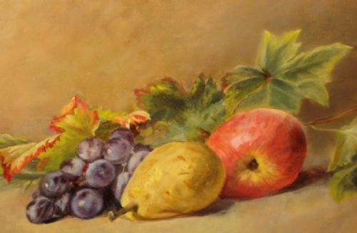 PAIR OF VICTORIAN STILL LIFE OILS - ADDITIONAL PHOTO 3