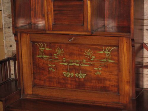 SUPERB ARTS AND CRAFTSAESTHETIC MOVEMENT SECRETAIRE - ADDITIONAL PHOTO 2