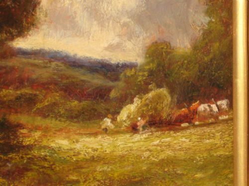 HAYMAKING OIL PAINTING BY PLLARA - ADDITIONAL PHOTO 4