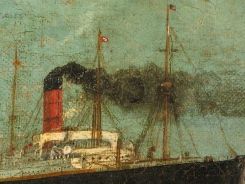 CRUISER LINER OIL PAINTING - ADDITIONAL PHOTO 4