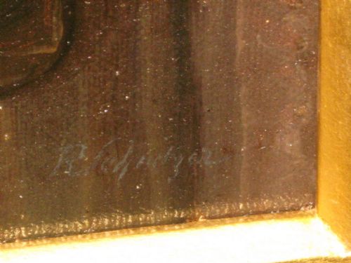 UNUSUAL VICTORIAN MEDIEVAL SCENE OIL PAINTING - ADDITIONAL PHOTO 7