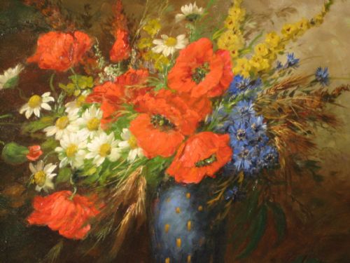STILL LIFE IN OIL BY WILHELM SCHUTZE - ADDITIONAL PHOTO 3