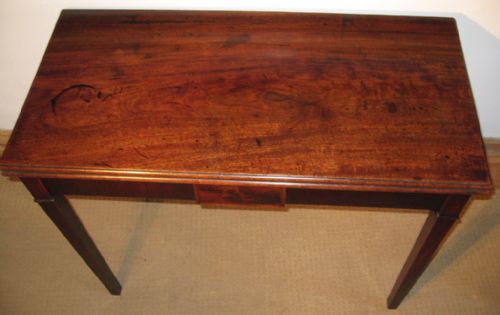 GEORGIAN MAHOGANY TEA TABLE - ADDITIONAL PHOTO 2