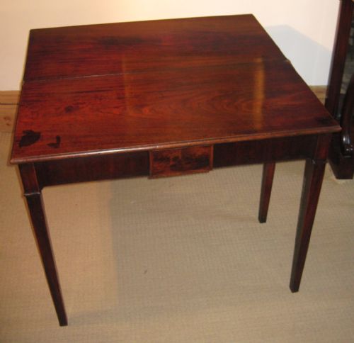 GEORGIAN MAHOGANY TEA TABLE - ADDITIONAL PHOTO 4