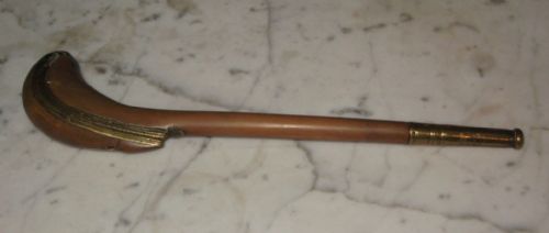treen fruit wood pipe case - CATEGORY: ANTIQUE MISCELLANEOUS - DATED 1800
