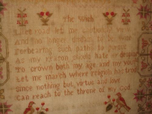 VICTORIAN SAMPLER 'THE WISH' - ADDITIONAL PHOTO 3
