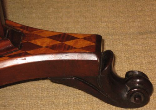 QUALITY REGENCY INLAID CHESS TABLE - ADDITIONAL PHOTO 4
