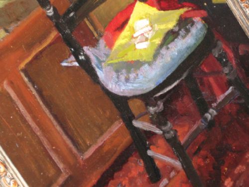 OIL POSTIMPRESSIONIST ROOM SCENE - ADDITIONAL PHOTO 3