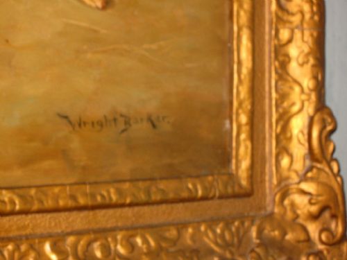 OIL OF FOXHOUNDS BY WRIGHT BARKER - ADDITIONAL PHOTO 6