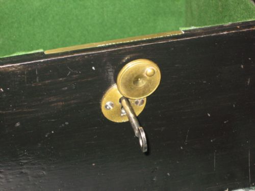 VICTORIAN HOBBSCO IRON STRONGBOX - ADDITIONAL PHOTO 5
