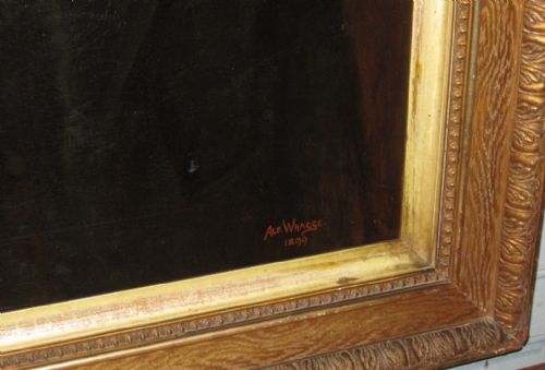 LARGE VICTORIAN PORTRAIT OIL PAINTING - ADDITIONAL PHOTO 5