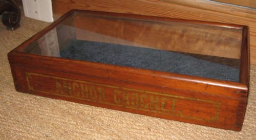 clarkco anchor crochet display case - CATEGORY: ANTIQUE MISCELLANEOUS - DATED 1920