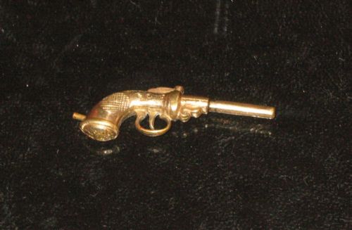 rare pistol shaped victorian watch keywinder - CATEGORY: ANTIQUE MISCELLANEOUS - DATED 1860