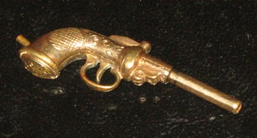 RARE PISTOL SHAPED VICTORIAN WATCH KEYWINDER - ADDITIONAL PHOTO 1