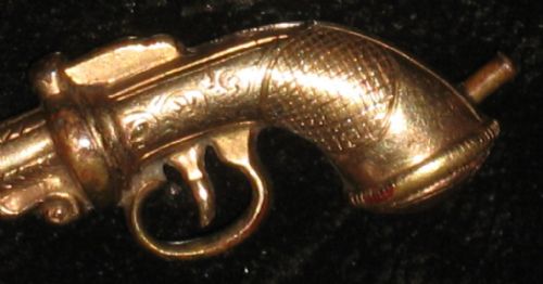 RARE PISTOL SHAPED VICTORIAN WATCH KEYWINDER - ADDITIONAL PHOTO 3