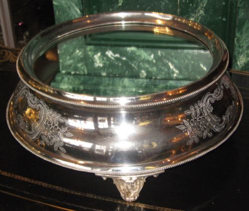 Large Victorian Silver Plate Wedding Cake Stand