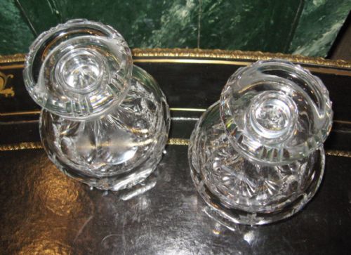 SUPERB PAIR OF LEAD CRYSTAL DECANTERS - ADDITIONAL PHOTO 2