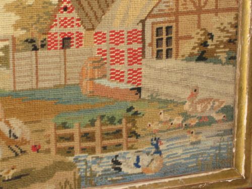 VICTORIAN FARMYARD NEEDLEWORK - ADDITIONAL PHOTO 3