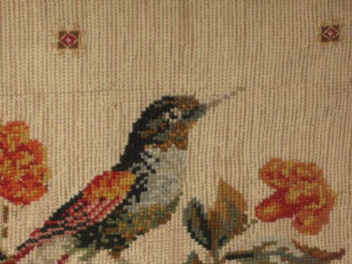 VICTORIAN HUMMINGBIRD NEEDLEWORK - ADDITIONAL PHOTO 4