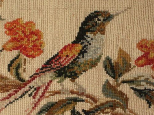 VICTORIAN HUMMINGBIRD NEEDLEWORK - ADDITIONAL PHOTO 5
