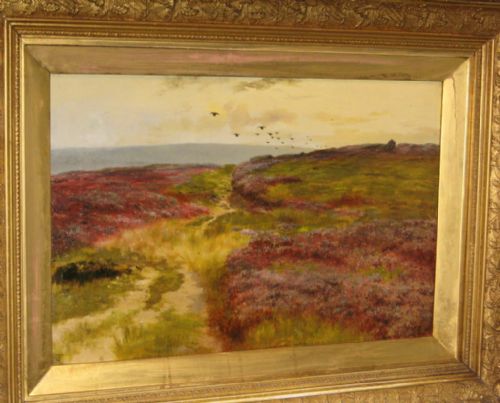 'THE GROUSE MOOR' OIL PAINTING - ADDITIONAL PHOTO 1