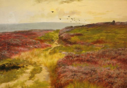 'THE GROUSE MOOR' OIL PAINTING - ADDITIONAL PHOTO 3