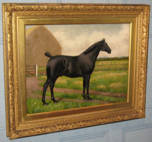 HORSE PORTRAIT OIL BY JOHN MILNER - ADDITIONAL PHOTO 1