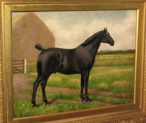 HORSE PORTRAIT OIL BY JOHN MILNER - ADDITIONAL PHOTO 2