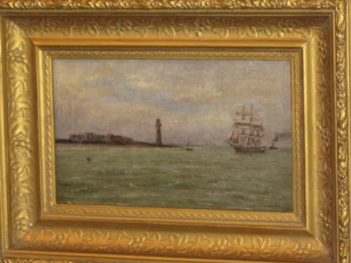 VICTORIAN OIL PAINTING OF NEW BRIGHTON MERSEYSIDE - ADDITIONAL PHOTO 1