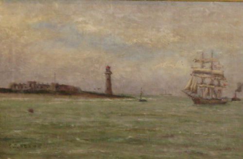 VICTORIAN OIL PAINTING OF NEW BRIGHTON MERSEYSIDE - ADDITIONAL PHOTO 2
