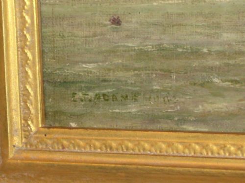 VICTORIAN OIL PAINTING OF NEW BRIGHTON MERSEYSIDE - ADDITIONAL PHOTO 5