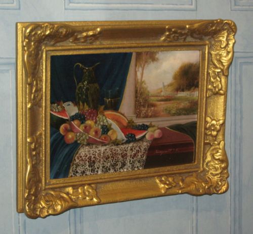 fine small oil still life - CATEGORY: ANTIQUE ART - DATED 1920