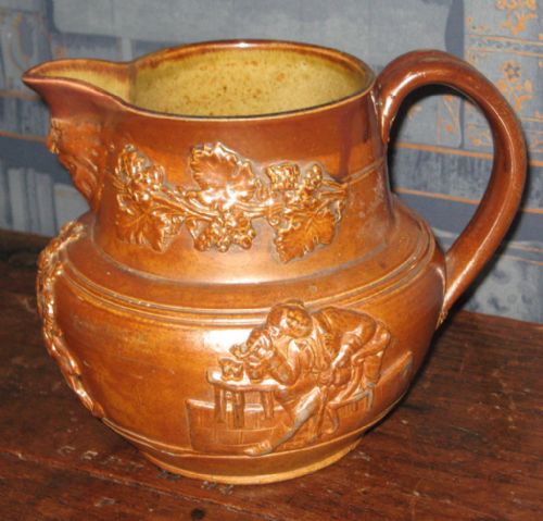 SALTGLAZE STONEWARE 'WELLINGTON' JUG - ADDITIONAL PHOTO 2