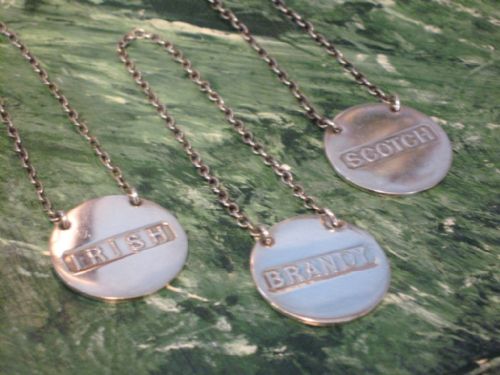 SET OF SAMPSON MORDAN SILVER DECANTER LABELS - ADDITIONAL PHOTO 3