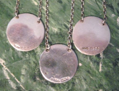 SET OF SAMPSON MORDAN SILVER DECANTER LABELS - ADDITIONAL PHOTO 4