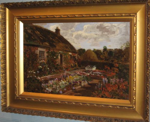 COTTAGE GARDEN OIL BY ROBERT NOBLE RSA - ADDITIONAL PHOTO 1