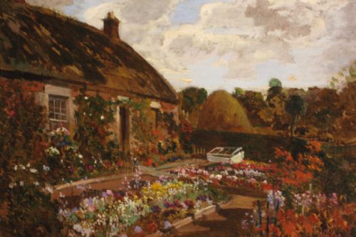 COTTAGE GARDEN OIL BY ROBERT NOBLE RSA - ADDITIONAL PHOTO 2