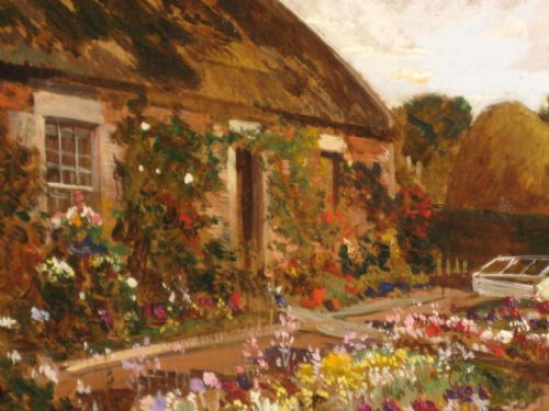 COTTAGE GARDEN OIL BY ROBERT NOBLE RSA - ADDITIONAL PHOTO 3