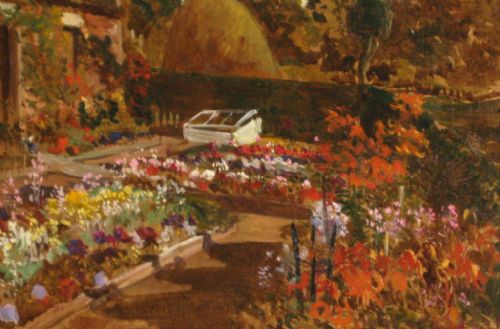 COTTAGE GARDEN OIL BY ROBERT NOBLE RSA - ADDITIONAL PHOTO 4