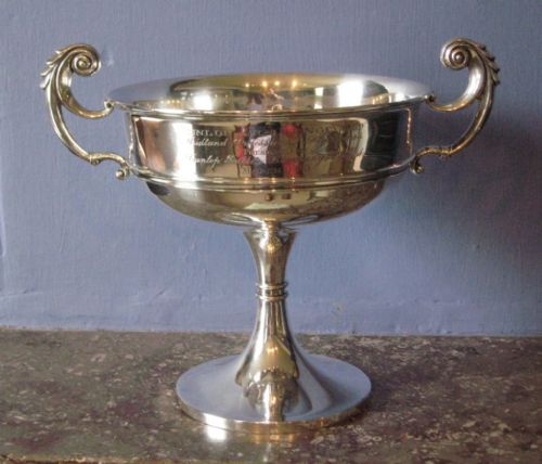 Large Solid Silver Golf Trophy Cup