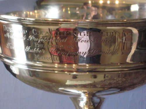 fig 1. Large Solid Silver Golf Trophy Cup